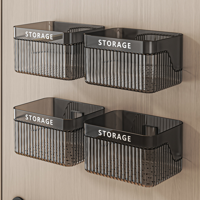 卫生间收纳架免打孔墙上浴室挂篮