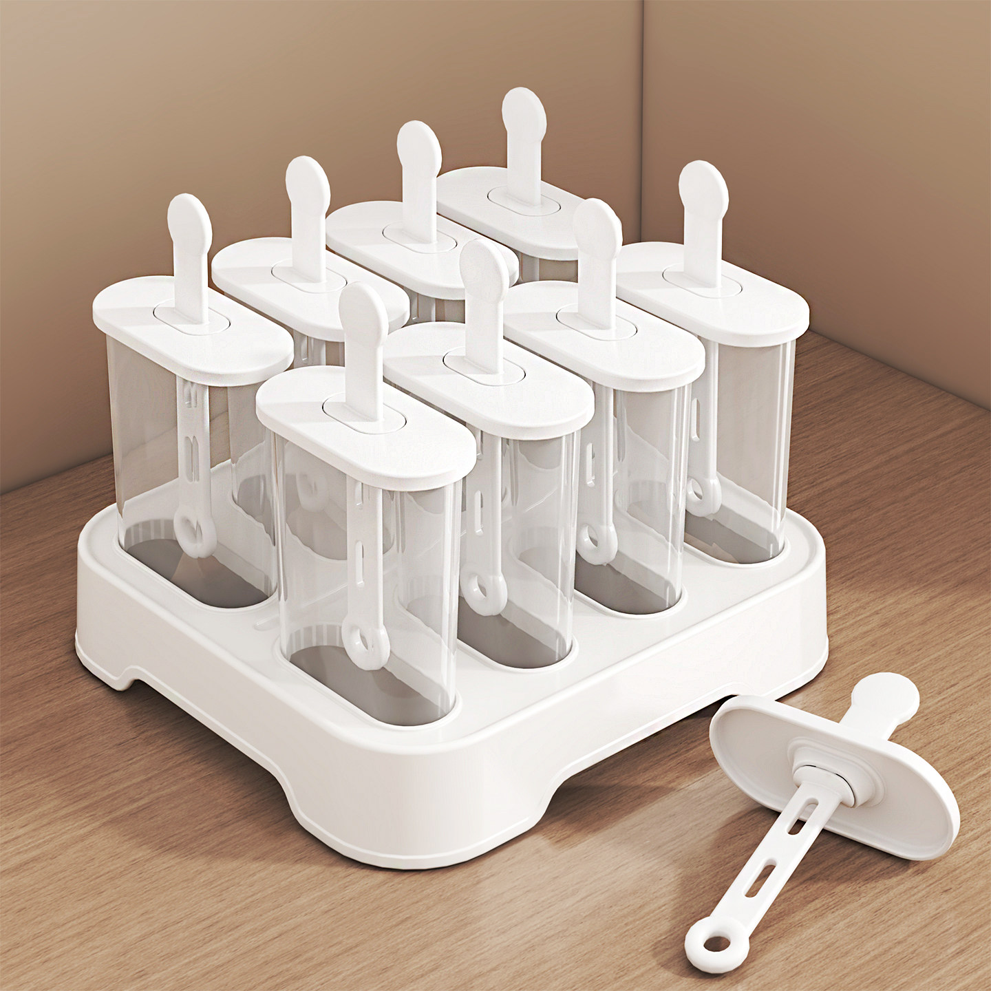 制作冰棍模具食品级制冰盒家用冰糕冰淇淋自动脱模多支装雪糕磨具