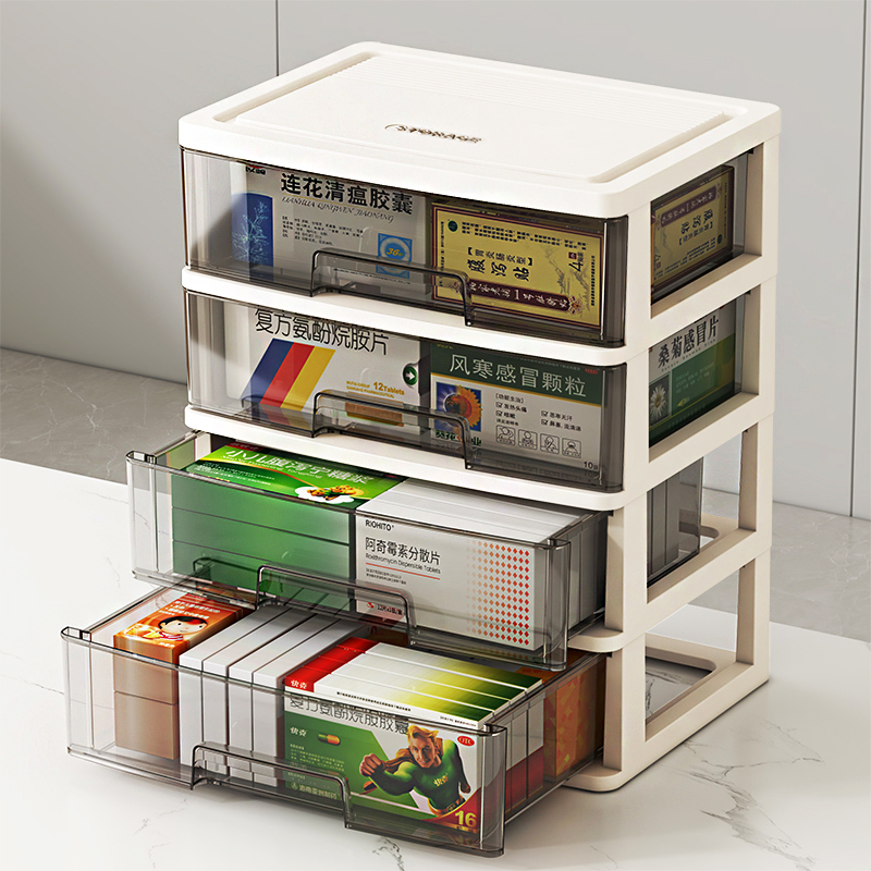 醫藥箱大容量抽屜式儲藥品收納盒