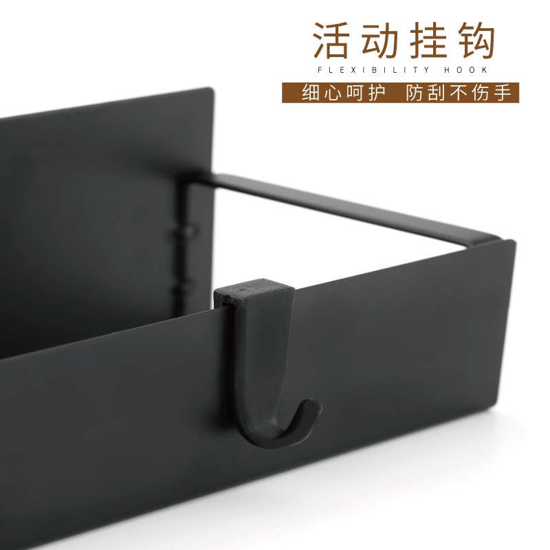 跨境铁艺冰箱厨房置物架厨房用品免打孔冰K箱侧面挂架洞洞板磁吸