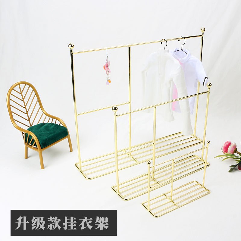 升级款实用bjd娃娃挂衣架子1/6blythe小I布6/8/12分棉花娃娃用衣