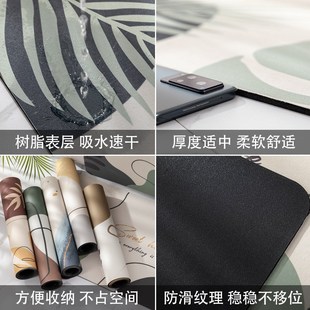 浴室防滑垫子厕所卫生间门口地A垫吸水速干脚垫卫浴家用地毯进门