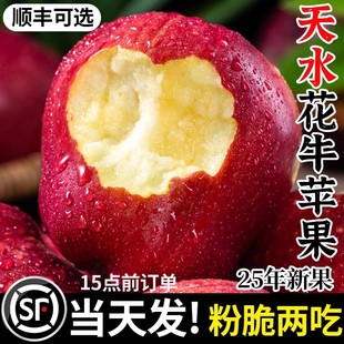 甘肃天水花牛苹果水果新鲜当季批发10整箱冰糖心礼盒正宗产地直发
