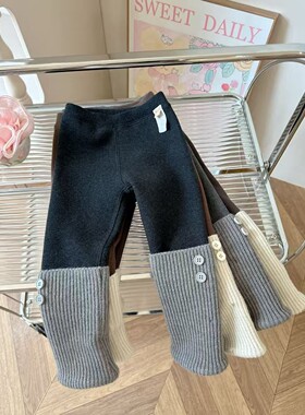 【90-140】韩系色堆堆袜800g加厚打底裤针织部位不不起球