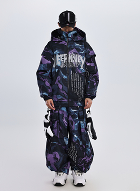 KEEPMONEY雪霰墨漪25新款滑雪服套装女单板防水加厚小众滑雪装备