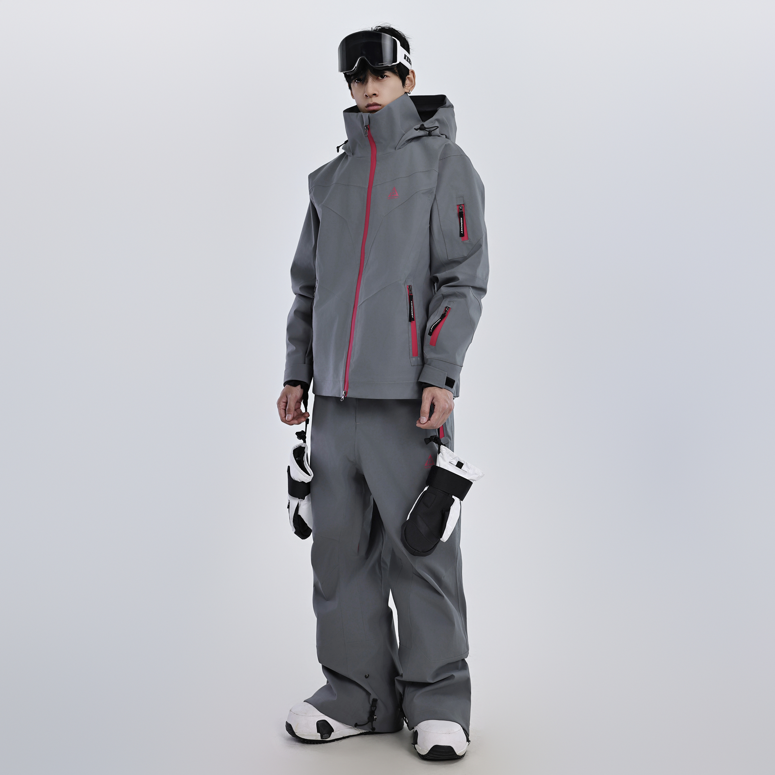 KM战术机能滑雪服套装加棉防水