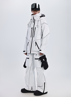 KEEPMONEY【耀夜星芒】经典25新款单板女滑雪服套装男加绒保暖