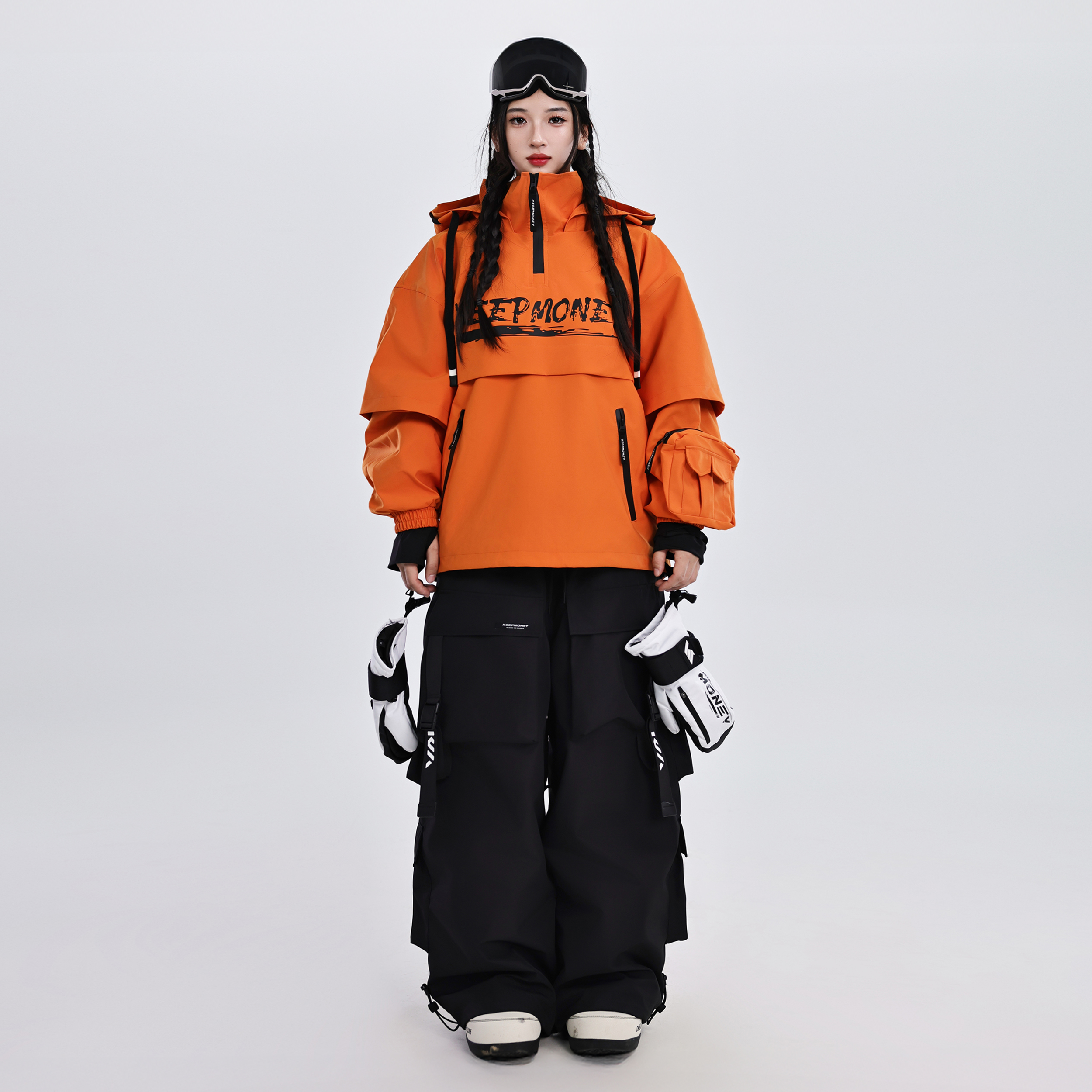 KEEPMONEY罗马橙美式滑雪服装备