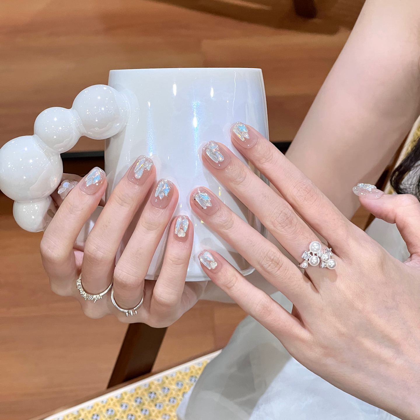 植兔多肉青提手工穿戴甲冰透薄荷绿钻爆闪短款梯显白琉璃美甲贴片,彩妆/香水/美妆工具,穿戴甲/甲片,淘宝优惠券,粉丝福利购,淘宝优惠卷