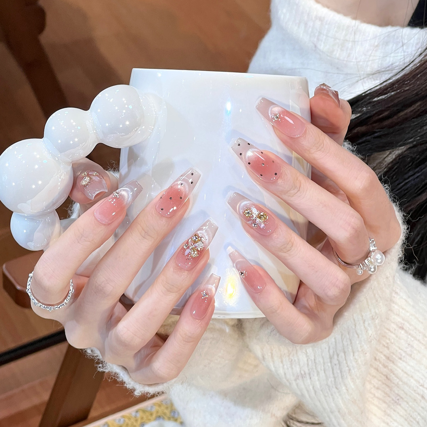 植兔手工穿戴甲2025新款高级法式水光感猫眼美甲显白裸色腮红贴片,彩妆/香水/美妆工具,穿戴甲/甲片,淘宝优惠券,粉丝福利购,淘宝优惠卷