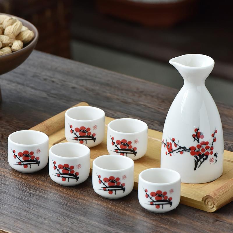 中式陶瓷酒具套装商务礼品白酒杯酒壶分酒器酒杯分酒器器送礼家用