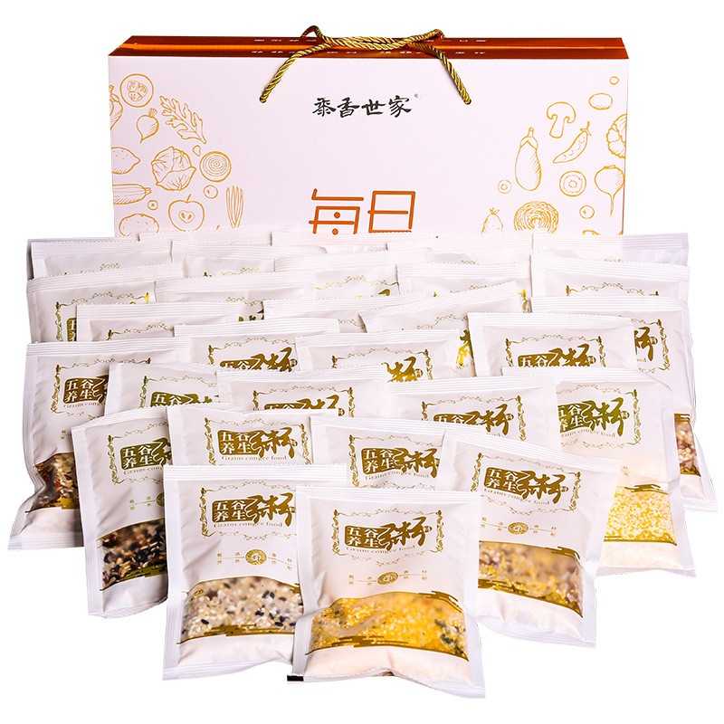 五谷杂粮礼盒早餐粥30日绿豆粥杂粮粥配方米月子餐八宝粥礼盒