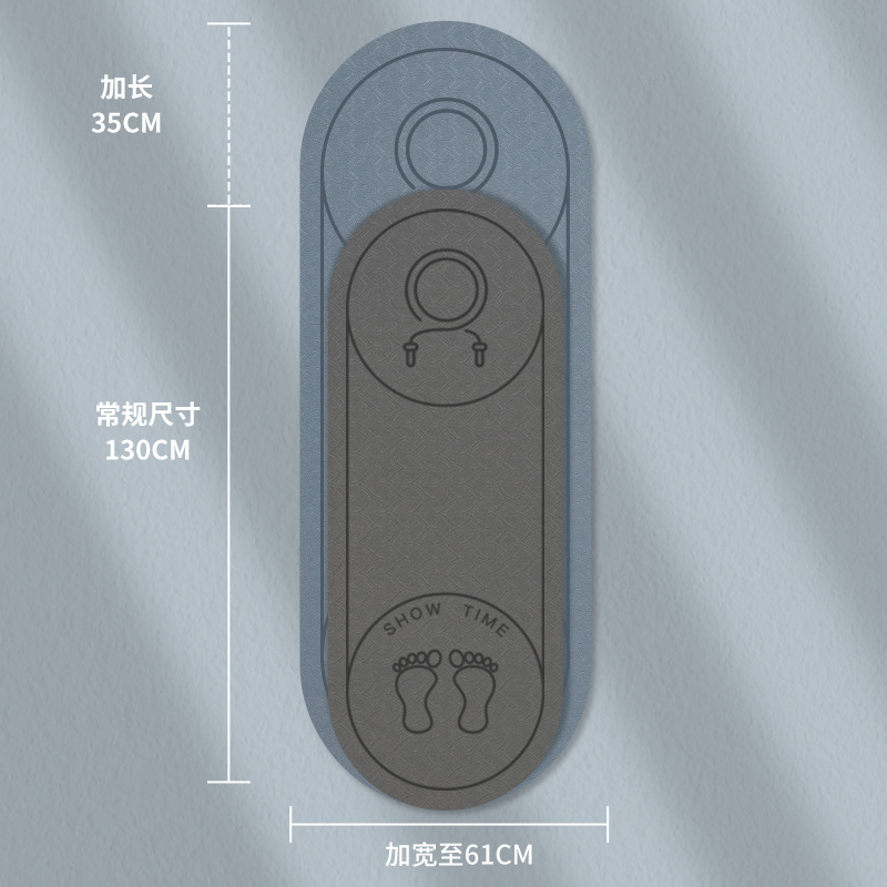 加厚12mm跳绳垫tpe瑜伽垫运动健身跳操垫舞蹈锻炼隔音减震垫