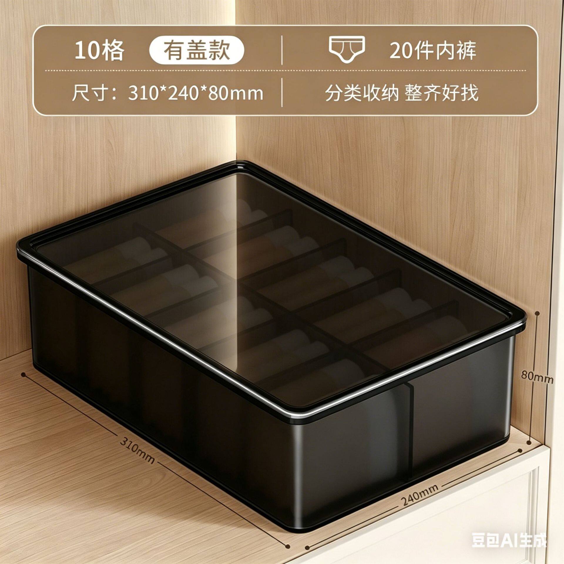 内衣收纳盒家用袜子内裤
