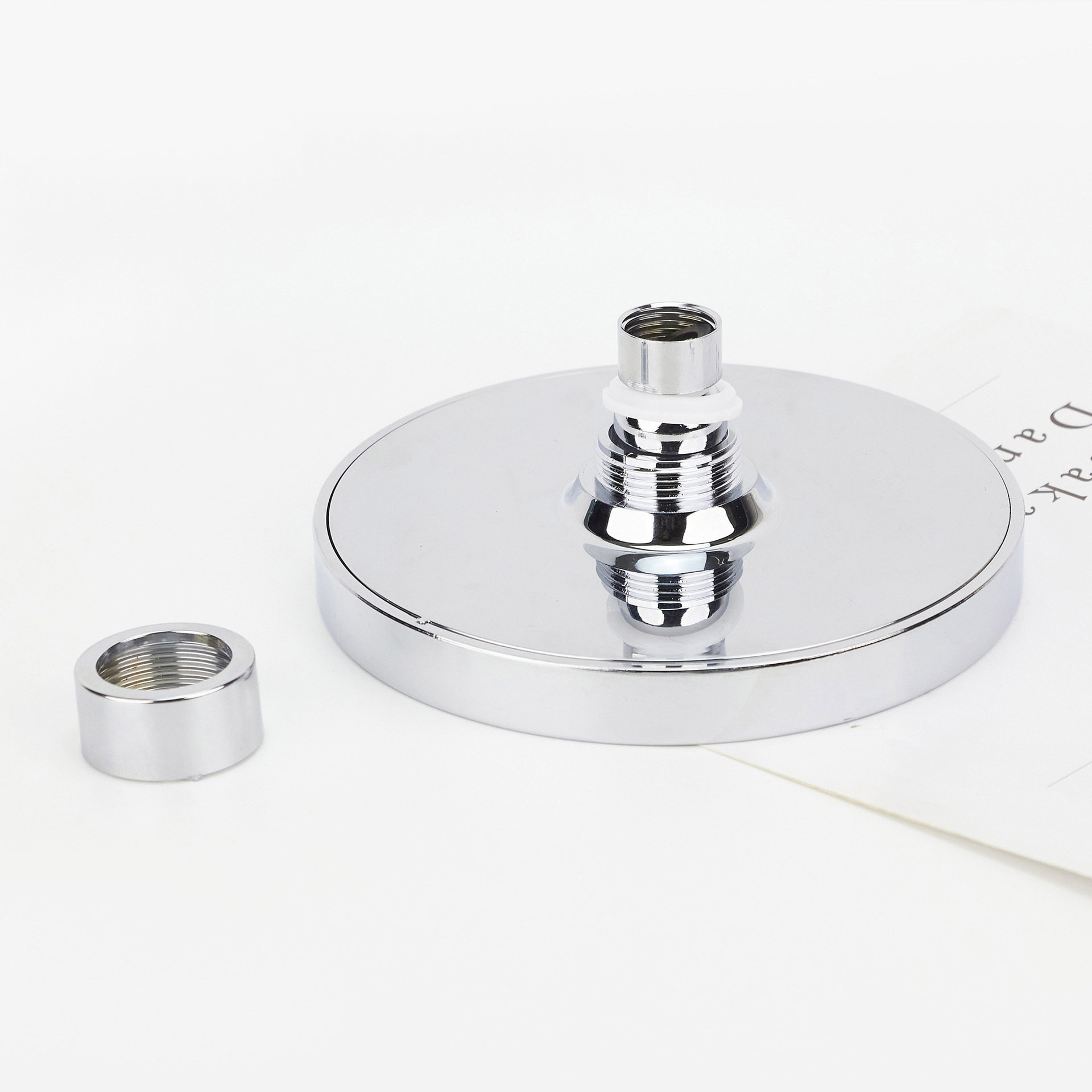 6寸双面电镀顶喷ABS喷头淋浴家用顶喷增压单头圆形莲蓬头