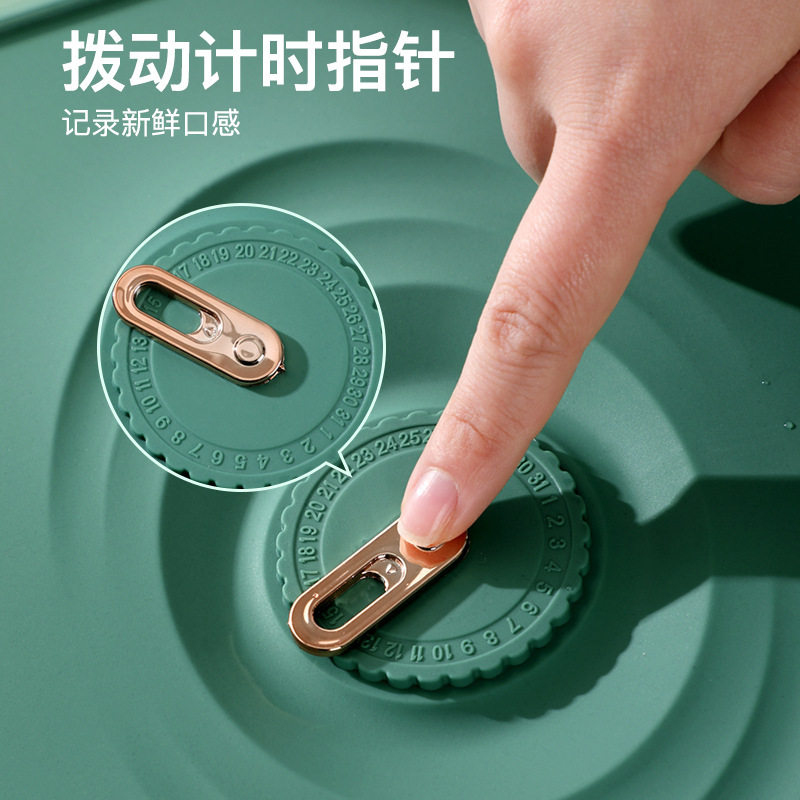时间饺子盒多层速冻水饺盒子带日期冰箱冻饺子保鲜食品级收纳盒