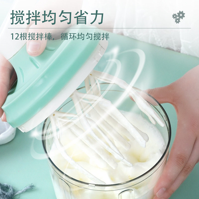 美之扣家用手动和面奶油烘焙打发器打蛋器搅拌器蛋糕小型发泡器