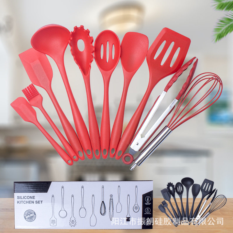 硅胶厨具10件套烹饪铲勺