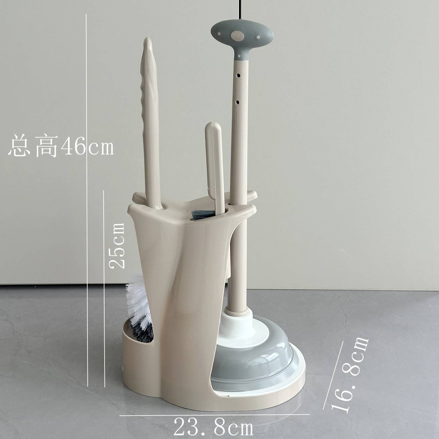 马桶疏通器皮吸马桶刷套装带底座可沥水厕所管道坐便器一炮通