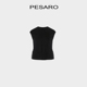 性感短款 PESARO黄蕙玲夏季 上衣T恤背心针织 修身 舒适无袖 时尚 女装
