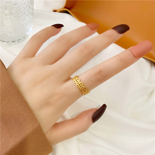 925银钱多多招财铜钱金钱币戒指新款复古时尚个性指环手饰品简约