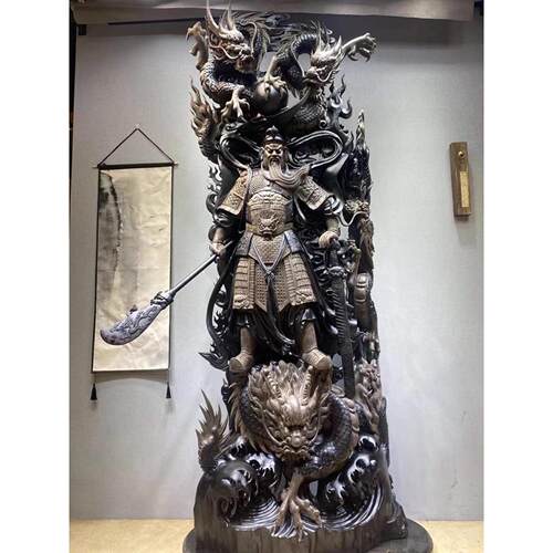 根雕木雕摆件人物关公弥勒佛像观音财神山水花鸟龙凤崖柏送礼家居
