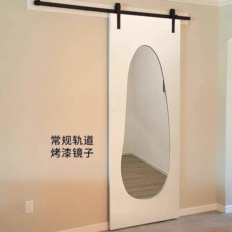 镜子谷仓门化妆室厨房门厕所推拉移门书房衣帽间仓谷门报刊门吊轮