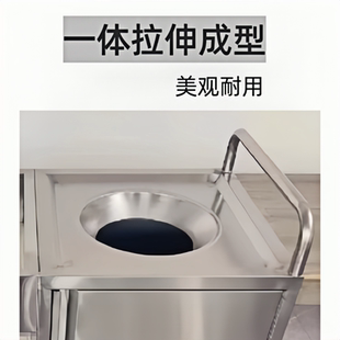 商用不锈钢收残车食堂饭店收餐车餐具收集车泔水车厨余垃圾收残台