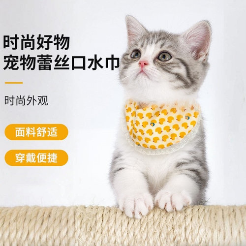 宠物口水巾猫咪围脖小狗项圈