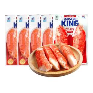 韩国思潮大林鳕龙虾蟹棒黄油蒜香低脂手撕蟹柳沙拉寿司蟹肉140g*5