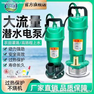 家用潜水泵220V高扬程农用抽水机清水污水泵小型灌溉泵抽水泵水井