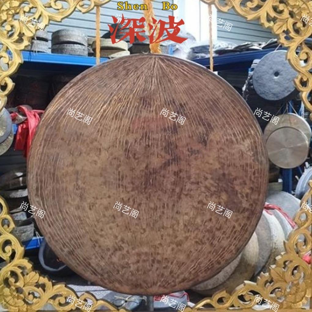定制正宗潮州纯手工打造深波铜锣乐器潮汕戏曲乐器苏罗开道锣马锣