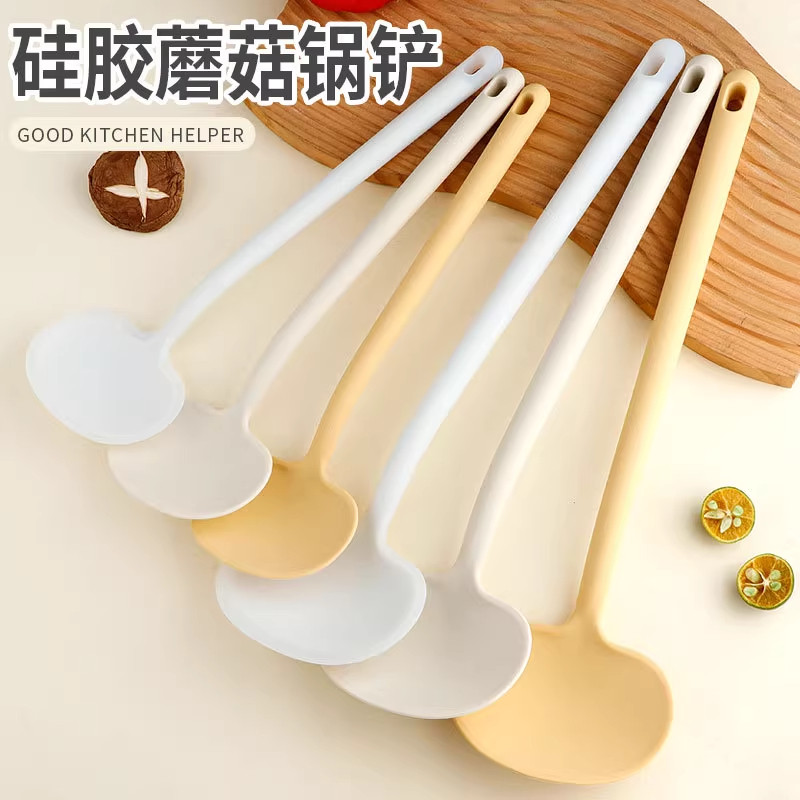 家用硅胶锅铲蘑菇铲小炒菜铲子炒勺不粘锅专用铲勺食品级耐高温图片