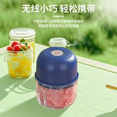 绞肉机电动小型搅肉馅家庭多功能家用迷你无线电动打蒜器蒜泥神器