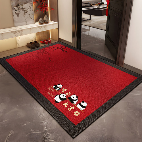 毯宿入户门地垫2024新款红色进门门口脚垫玄关家用防滑脚垫可裁剪