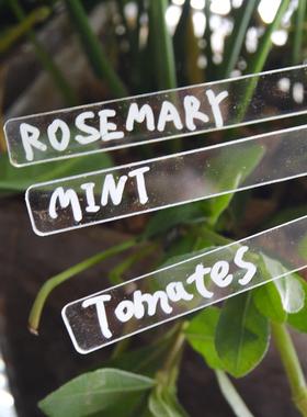 TY002园林花园亚克力标记地插Garden Marker植物花卉盆栽标记牌