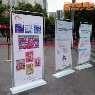 厂家注水门型展架 铁质门型展架门型挂画架60x160 80x180cm