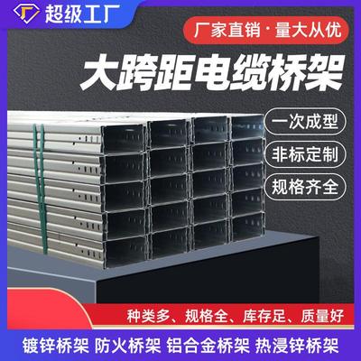 大跨距桥架不锈钢桥架镀锌热浸锌防火桥架电缆桥架承重线槽