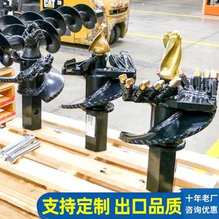 螺旋叶片钻头钻杆挖改螺旋截齿钻齿小型合金齿旋挖钻头耐磨齿厂家