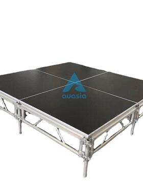 现货T台铝合金舞台婚庆活动升降舞台钢化玻璃舞台折叠舞台