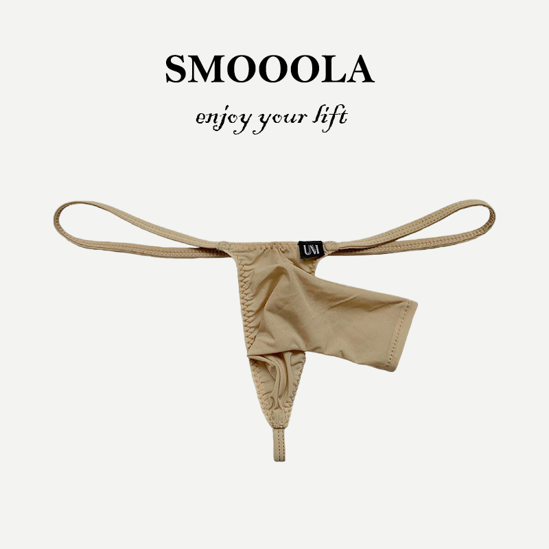SMOOOLA新品【开口款】象鼻男士丁字裤薄款冰丝性感开口低腰t裤,女士内衣/男士内衣/家居服,男丁字裤,淘宝优惠券,粉丝福利购,淘宝优惠卷