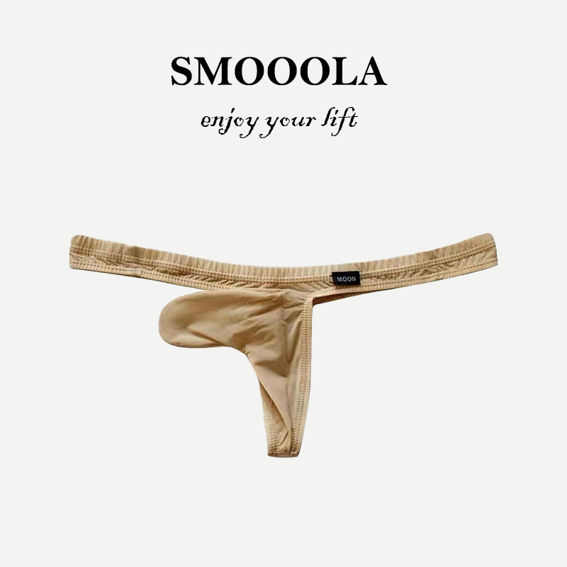 SMOOOLA男士丁字裤薄款透气低腰闭口象鼻分离款冰丝内裤,女士内衣/男士内衣/家居服,男丁字裤,淘宝优惠券,粉丝福利购,淘宝优惠卷