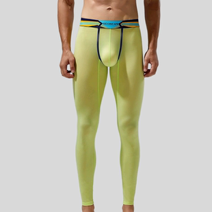 新款 青年男款 高弹打底裤 男士 衬裤 秋季 纯色锦纶舒适薄款 秋裤