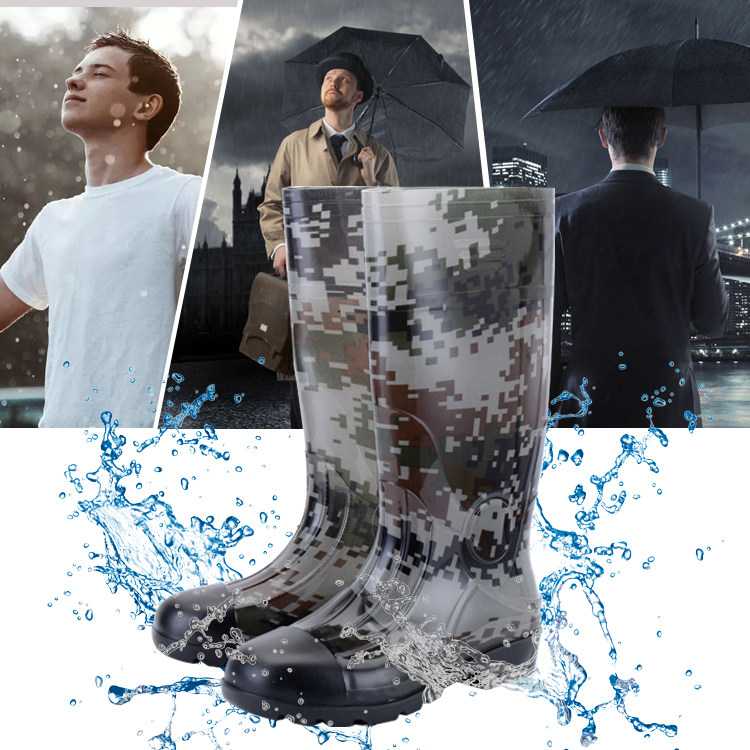 Chaussures - bottes caoutchouc homme pour printemps - semelle tendon - Ref 963942 Image 1