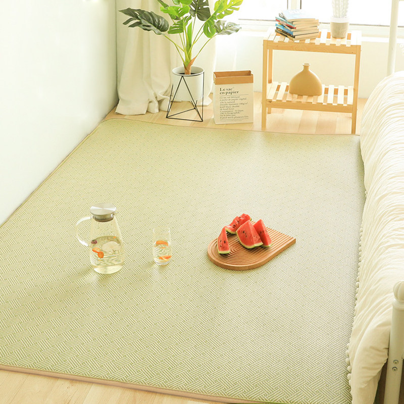 日式凉席地毯坐垫卧室床边榻榻米垫客厅茶几夏季天打地铺藤编席子,居家布艺,地毯,淘宝优惠券,粉丝福利购,淘宝优惠卷