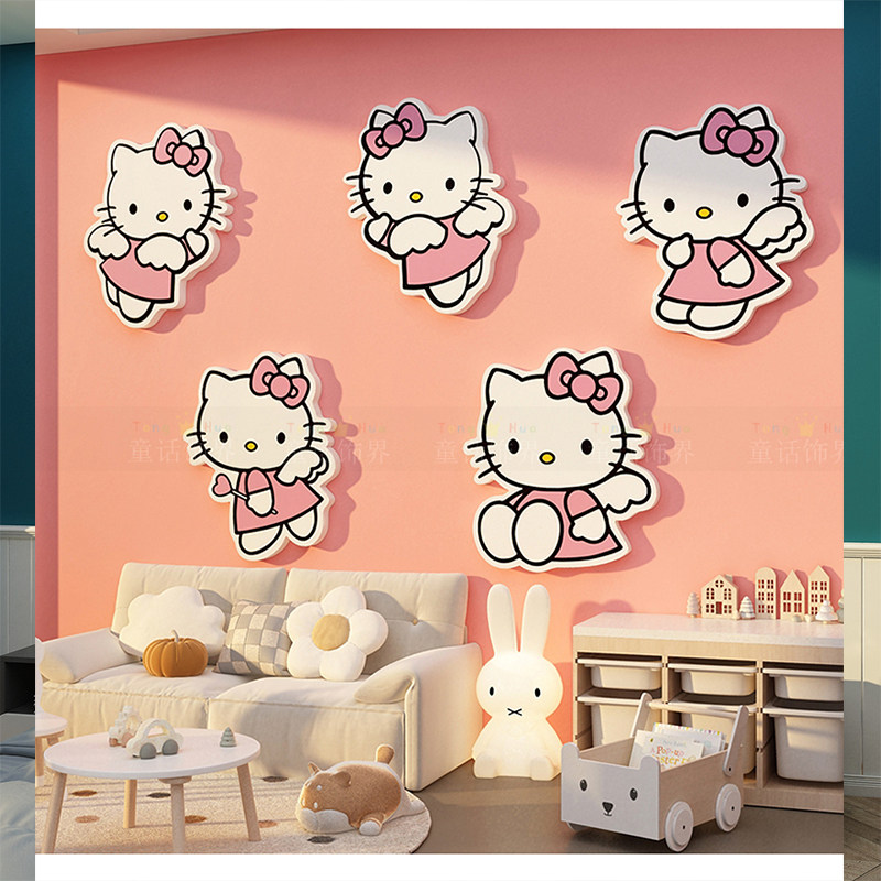 美少女战士贴纸画儿童房间布置墙面装饰用品公主卧室床头改造物件,家居饰品,文化墙贴,淘宝优惠券,粉丝福利购,淘宝优惠卷