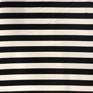 黑白条纹女牛奶丝 Diy手工布料面料针织演出舞台舞蹈服装四面弹力