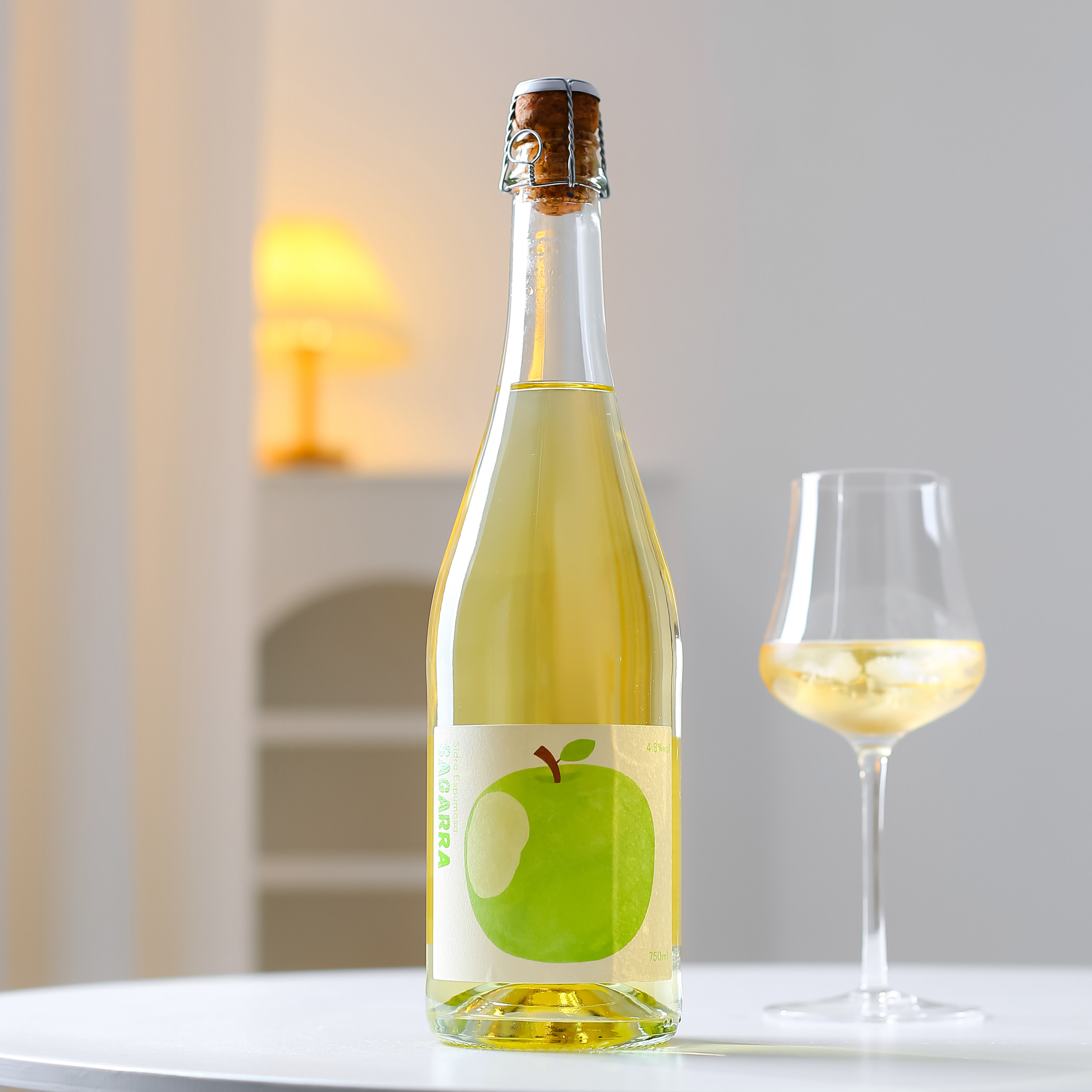 西班牙进口一大口苹果酒起泡酒cider西打酒女士微醺气泡果酒甜型