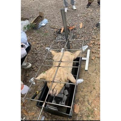 烤全羊的架子整只专用架烤羊腿排不锈钢户外烧烤架家用木炭烤乳猪