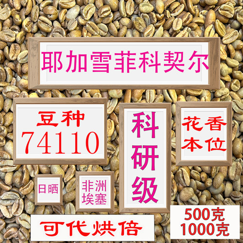 (咖啡生豆)耶加雪菲科契尔74110咖啡豆手冲精品豆埃塞尔比亚咖啡